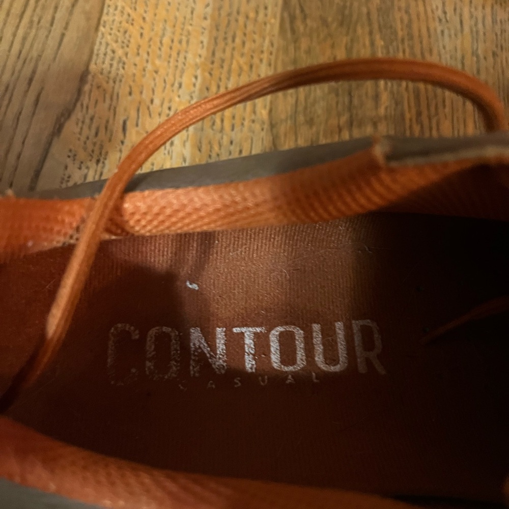 Men's leather footjoy golf shoes size 9.50 wide Brown . - Picture 4 of 5